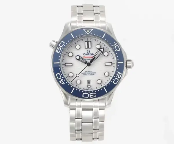 VS Factory OMEGA Seamaster Planet Ocean 600m Co-Axial Master Chronometer 42mm Diver’s Watch – White Dial, Stainless Steel Bracelet by VSF Watches Brand