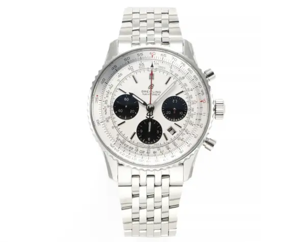 ZF Factory Breitling Navitimer 1 B01 Chronograph Silver – Super Clone Watch
