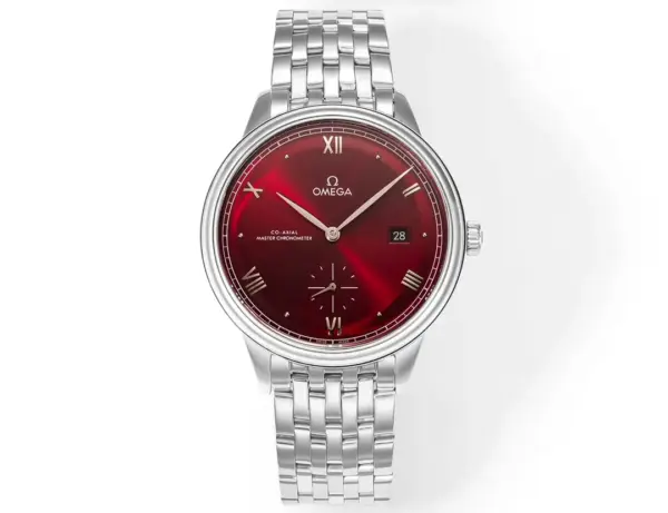ZF Factory Omega De Ville Prestige Red Dial Steel Watch by VSF Watches