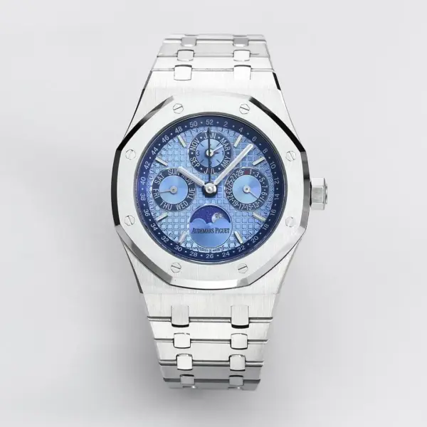ZF Factory Audemars Piguet Royal Oak Perpetual Calendar Blue Dial Stainless Steel Super Clone Watch – Premium Replica