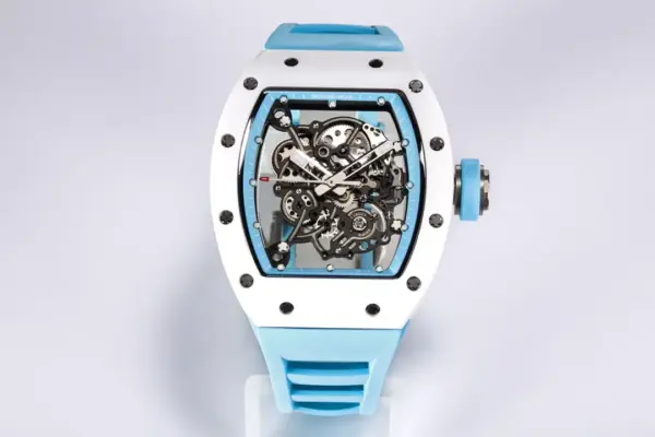 ZF Factory Richard Mille RM055 White Ceramic Blue Strap – Super Clone Replica Watch
