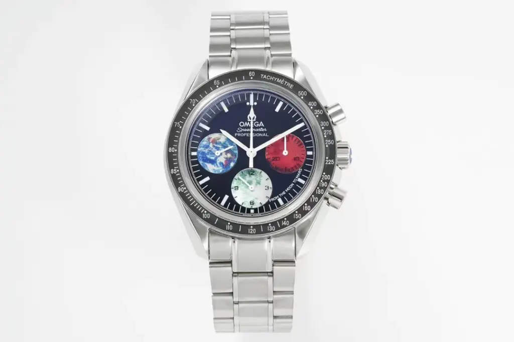 OR Factory Omega Speedmaster Blue Red White dial