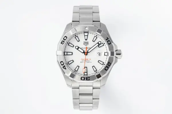 V6 Factory TAG Heuer Super Aquaracer Series Replica Watch – Silver Stainless Steel, White Dial, Formal Casual Super Clone Style