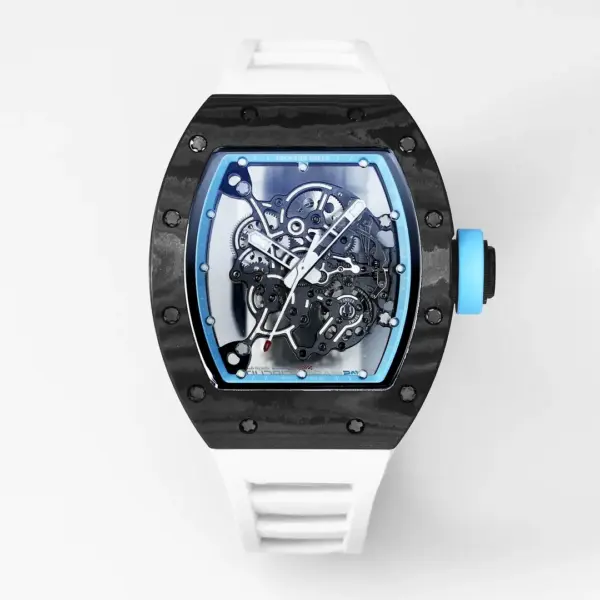 ZF Factory Richard Mille RM055 Carbon Fiber Blue Super Clone Luxury Watch