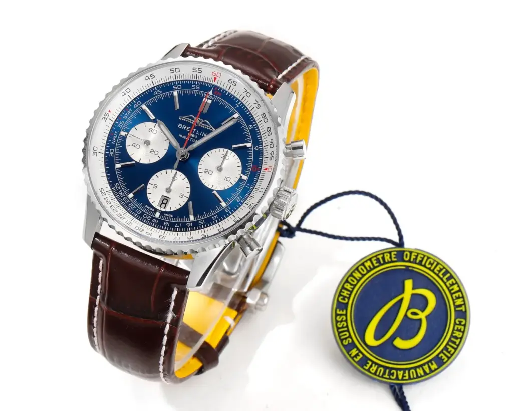 BLS Factory Breitling Navitimer 43mm Blue dial — image 2
