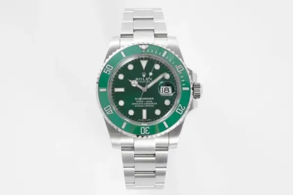 VS Factory Rolex Submariner 40mm Date Hulk Green Ceramic Bezel Stainless Steel Oyster Bracelet Watch