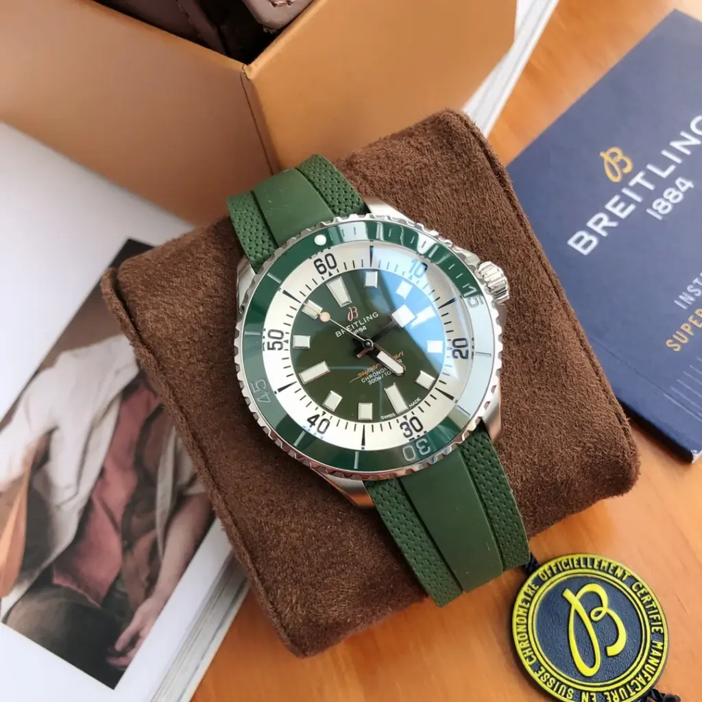 BLS Factory Breitling Superocean 42mm Green dial — image 2