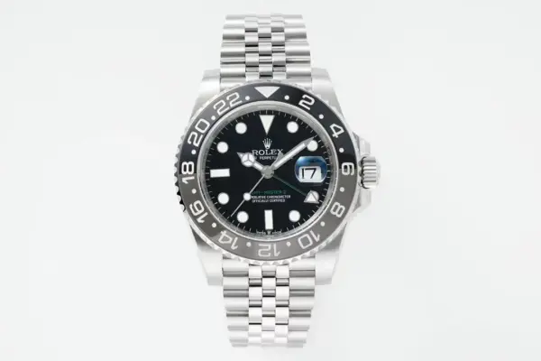 AR Factory Rolex GMT-Master II Batman 126710BLNR Black Dial Black/Grey Ceramic Bezel Jubilee Bracele