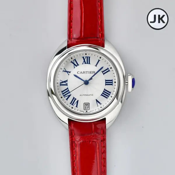 3K Factory Cartier Cle de Cartier Automatic Red Leather – Best Replica Watches