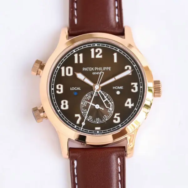 GR Factory Patek Philippe Calatrava 5524 Rose Gold Brown Super Clone Replica Watch