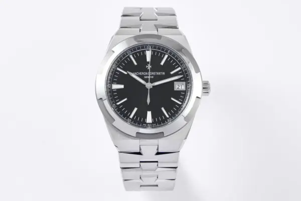 PPF Factory Vacheron Constantin Overseas 4500V Series – Silver Stainless Steel Super Clone Watch with Black Dial, Automatic Movement, Best Replica Quality