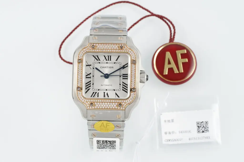 AF Factory Cartier Santos de Cartier White dial