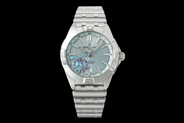 BLS Factory Breitling Chronomat Automatic Ice Blue Dial Stainless Steel Bracelet Watch