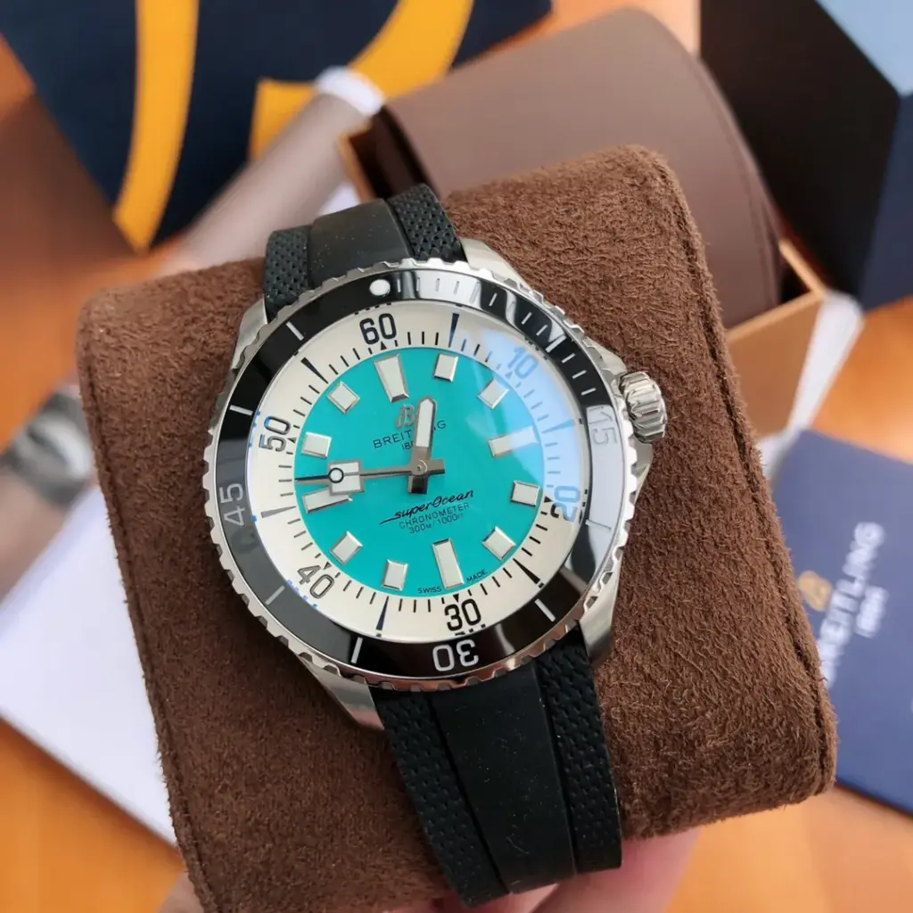BLS Factory Breitling Superocean Turquoise dial