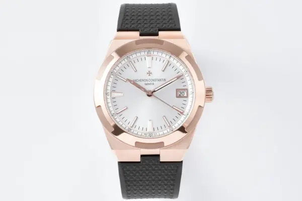 PPF Factory Vacheron Constantin Overseas 4500V Series – Rose Gold Case, Black Rubber Strap, Luxury Super Clone Watch
